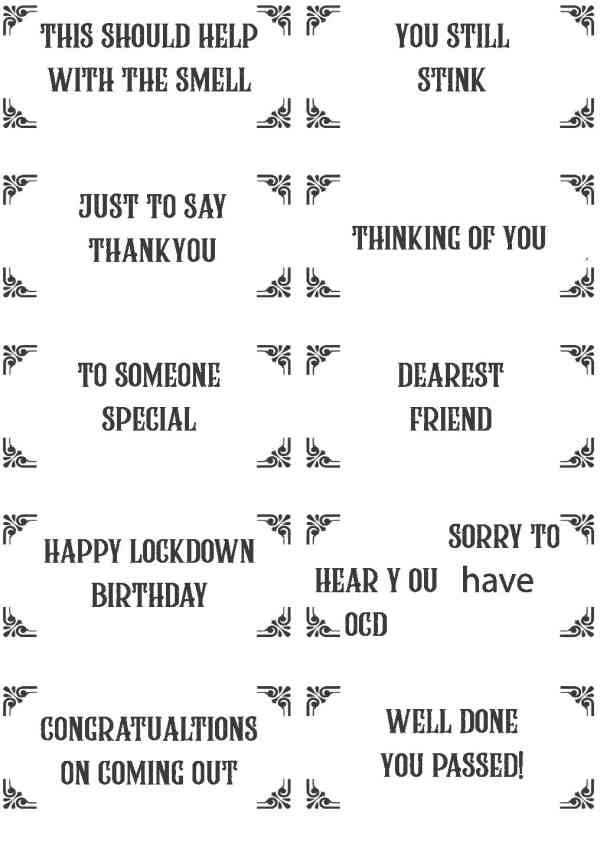 Compilations/ Funny Gift Box Labels